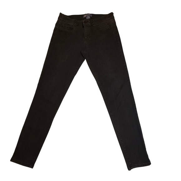 Democracy "Ab"solution Black Wash Skinny Jeans Women's Size 10 Comfort Waist - Picture 1 of 10